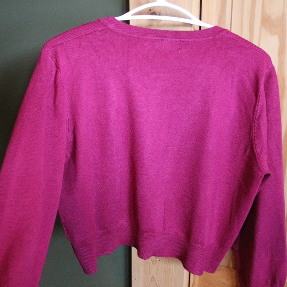 Short Hot Pink Cardigan XL - Picture 5 of 5